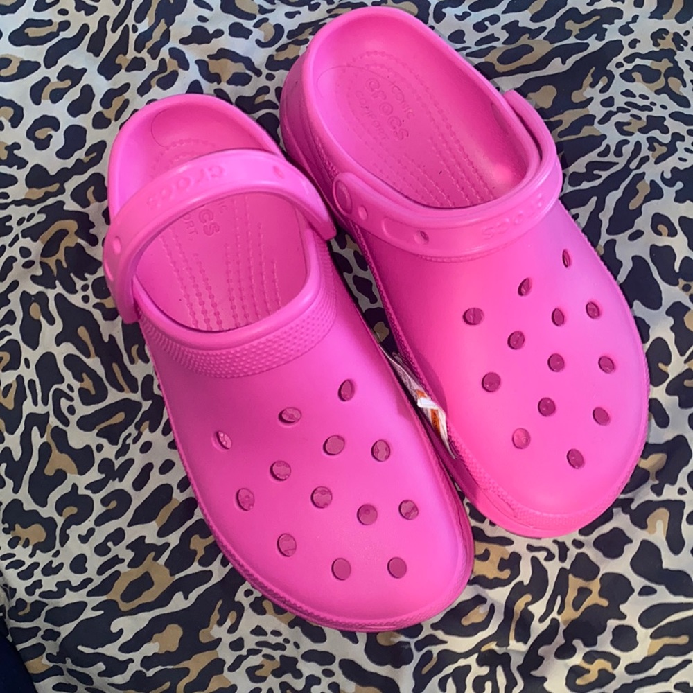 Brand new platform crocs
